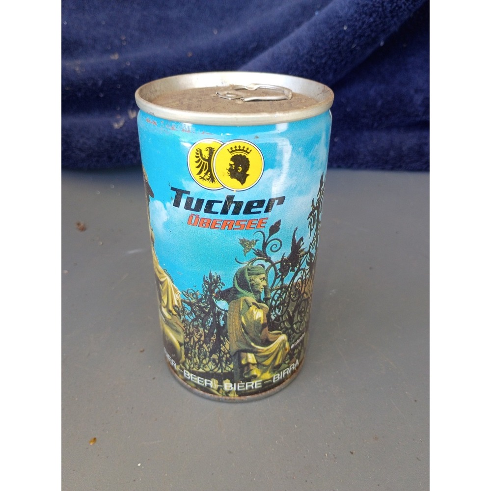 Tucher Ubersee Export Germany Empty Can Lot Of 2 1970 Pull Tab